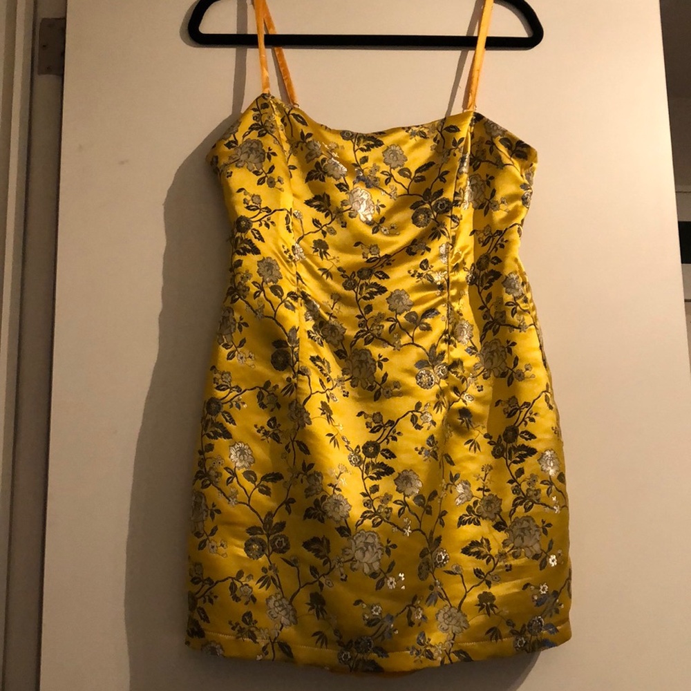 Mini dress in silk Chinoiserie pattern L